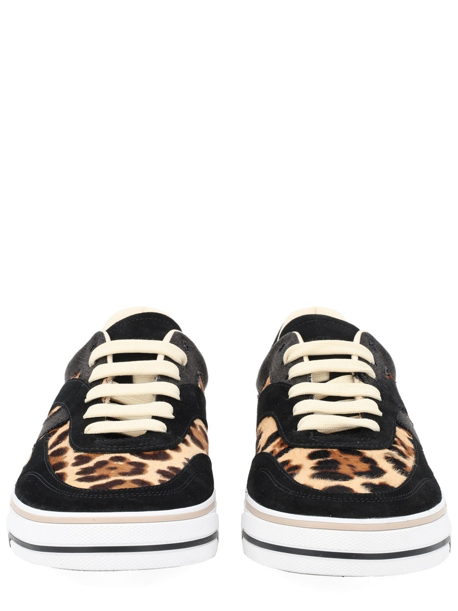 Dg Sailing Sneaker Animalier Leather Trainers