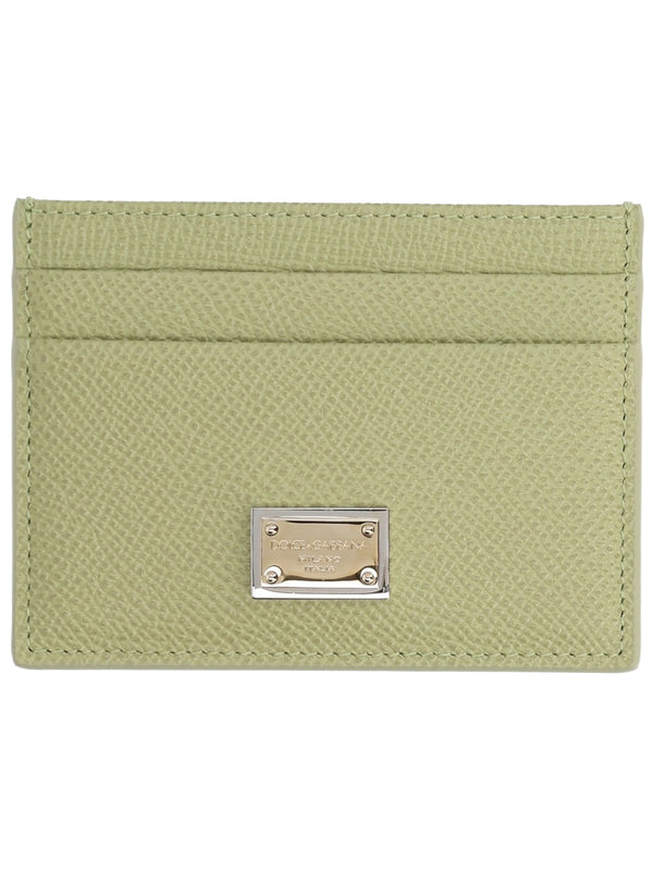 Leather Card Holder Green Wallets & Purses