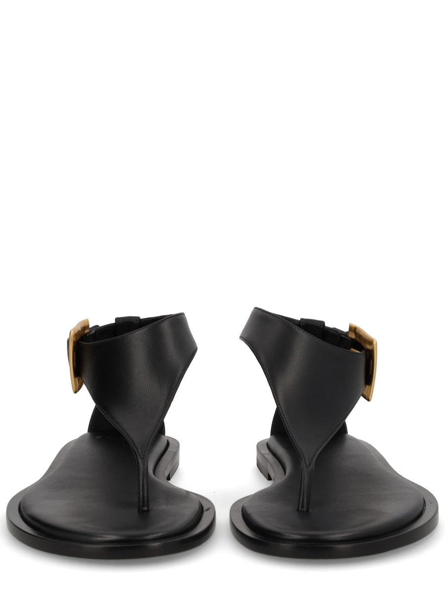 Sandals Anthem Black Leather