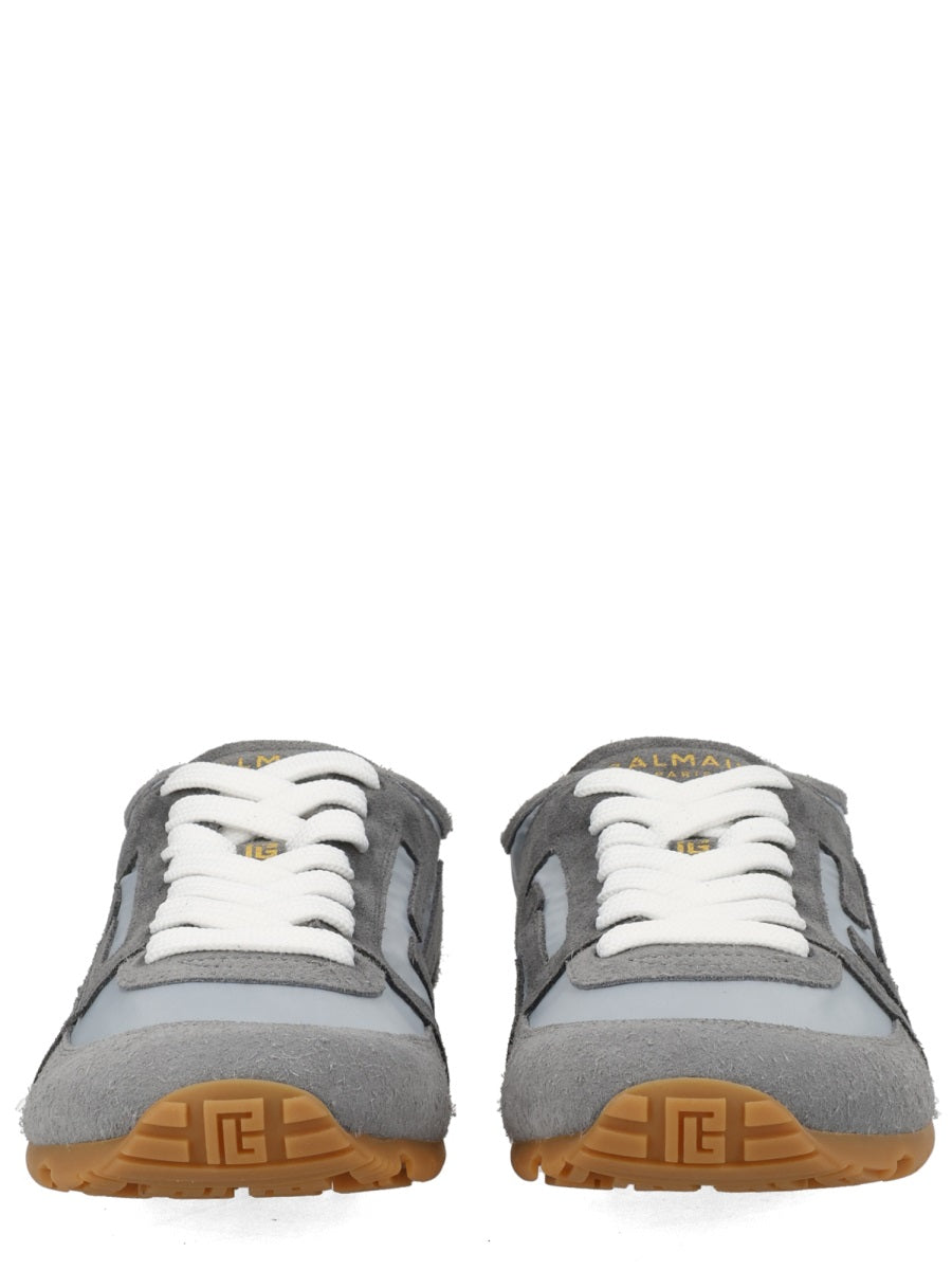 Racer 45 Sneaker Grey Calf Leather Trainers