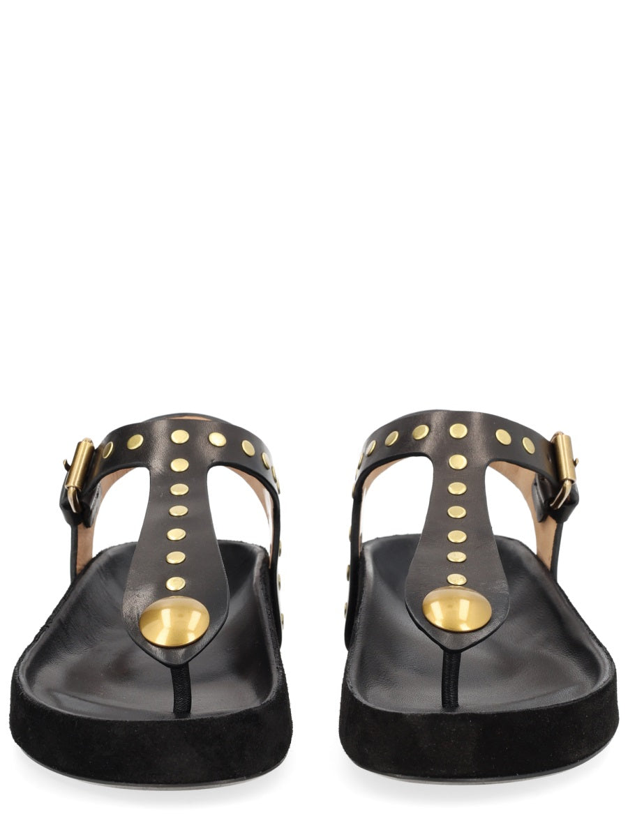 Black Cow Leather Sandal