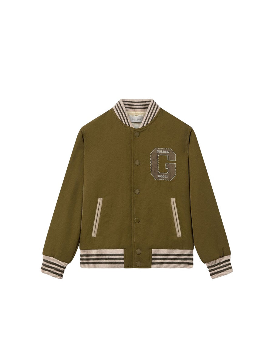 Jacket G Logo Brown Nylon