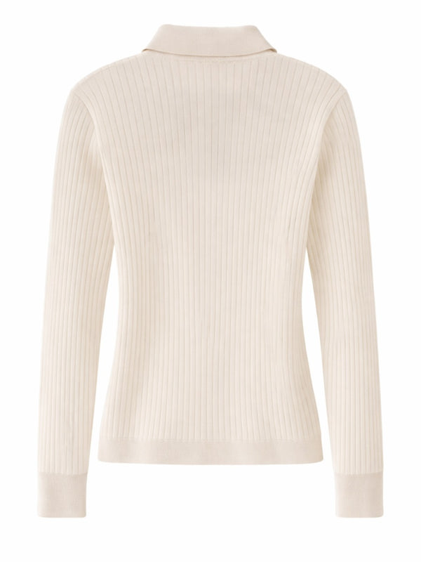 Polo Shirt Cashmere And Silk Ivory