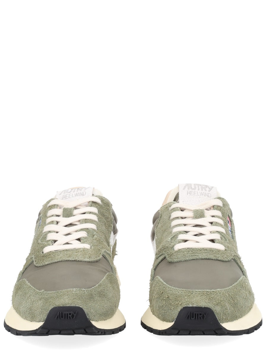 Reelwind Low Sneakers Green Nylon Trainers