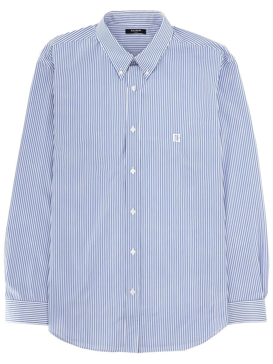 Logo Shirt Azure Cotton