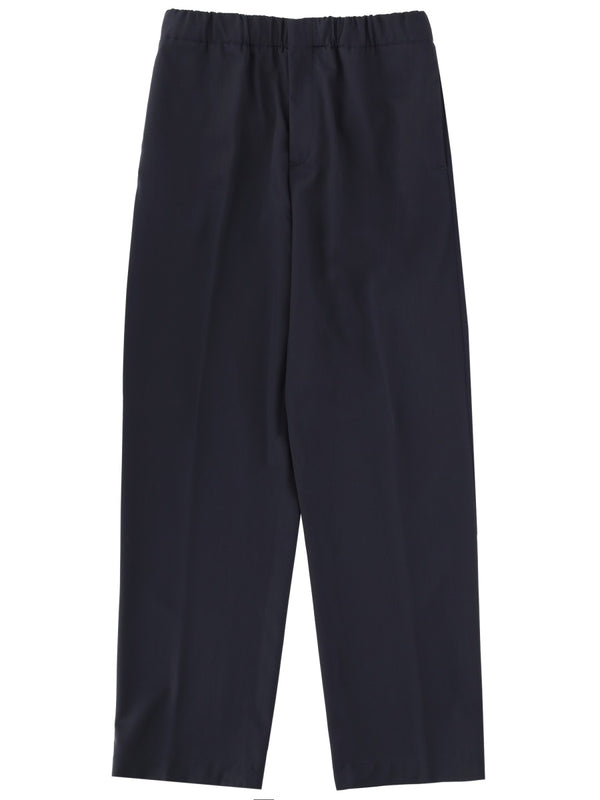 Wool Pants Blue Pure Virgin Trousers