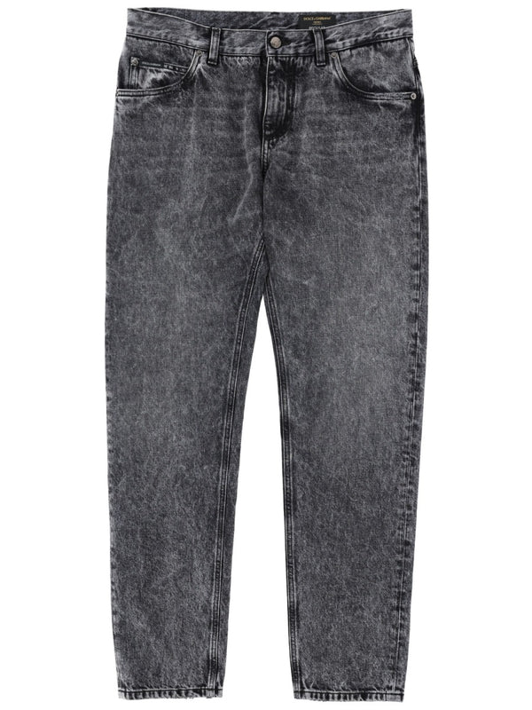 Denim Jeans Black Cotton Trousers