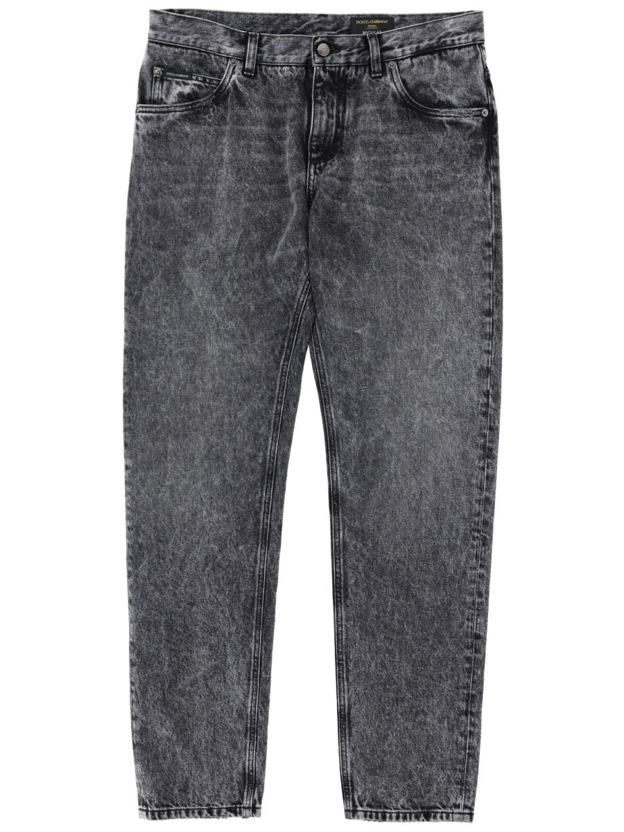 Denim Jeans Black Cotton Trousers
