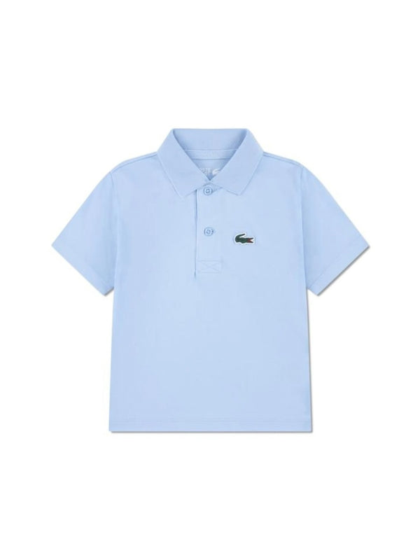 Polo Shirt Baby Blue Cotton