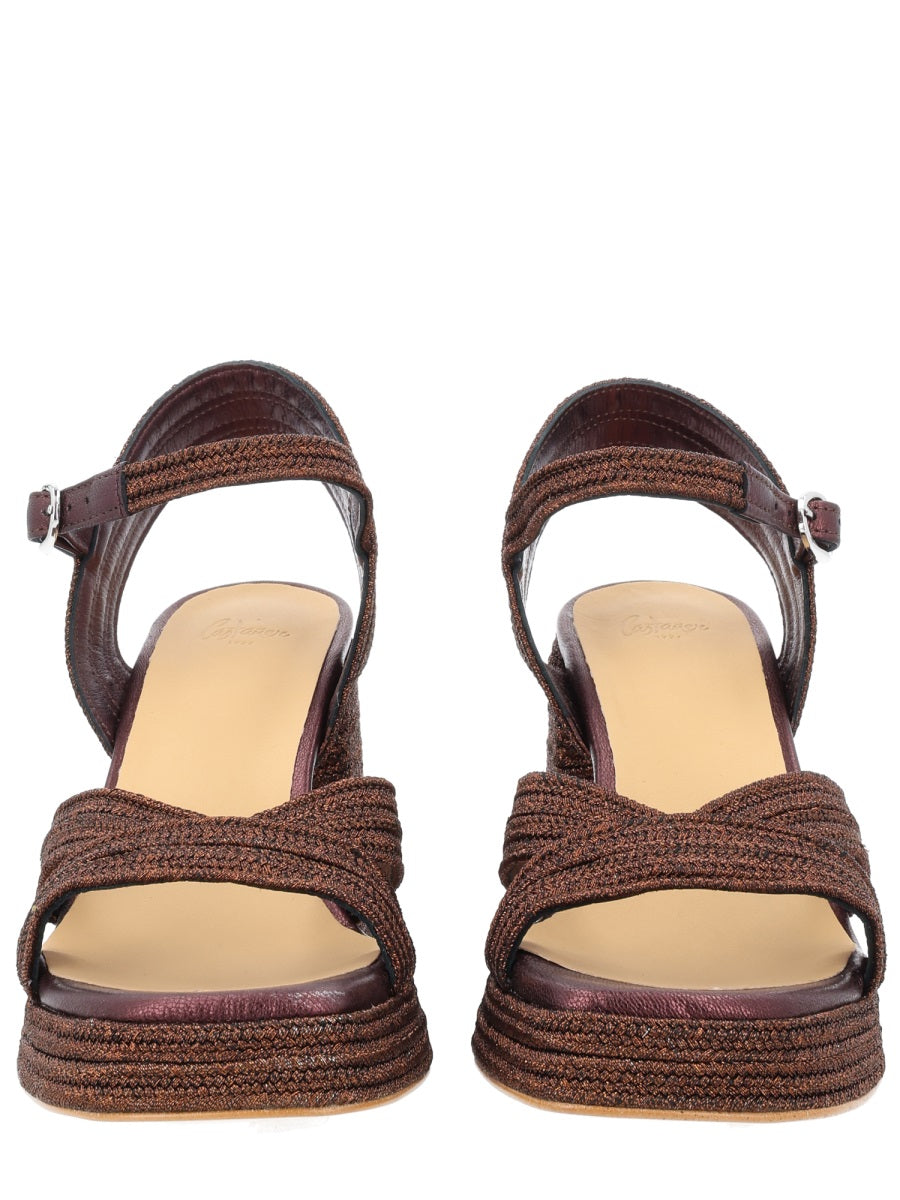 Espadrille Valley Brown Polyester Ovine Leather Shoe