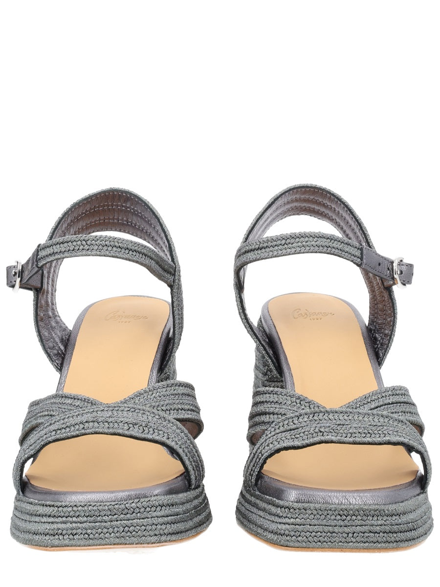 Silver Valley Sandals Polyester Ovine Leather