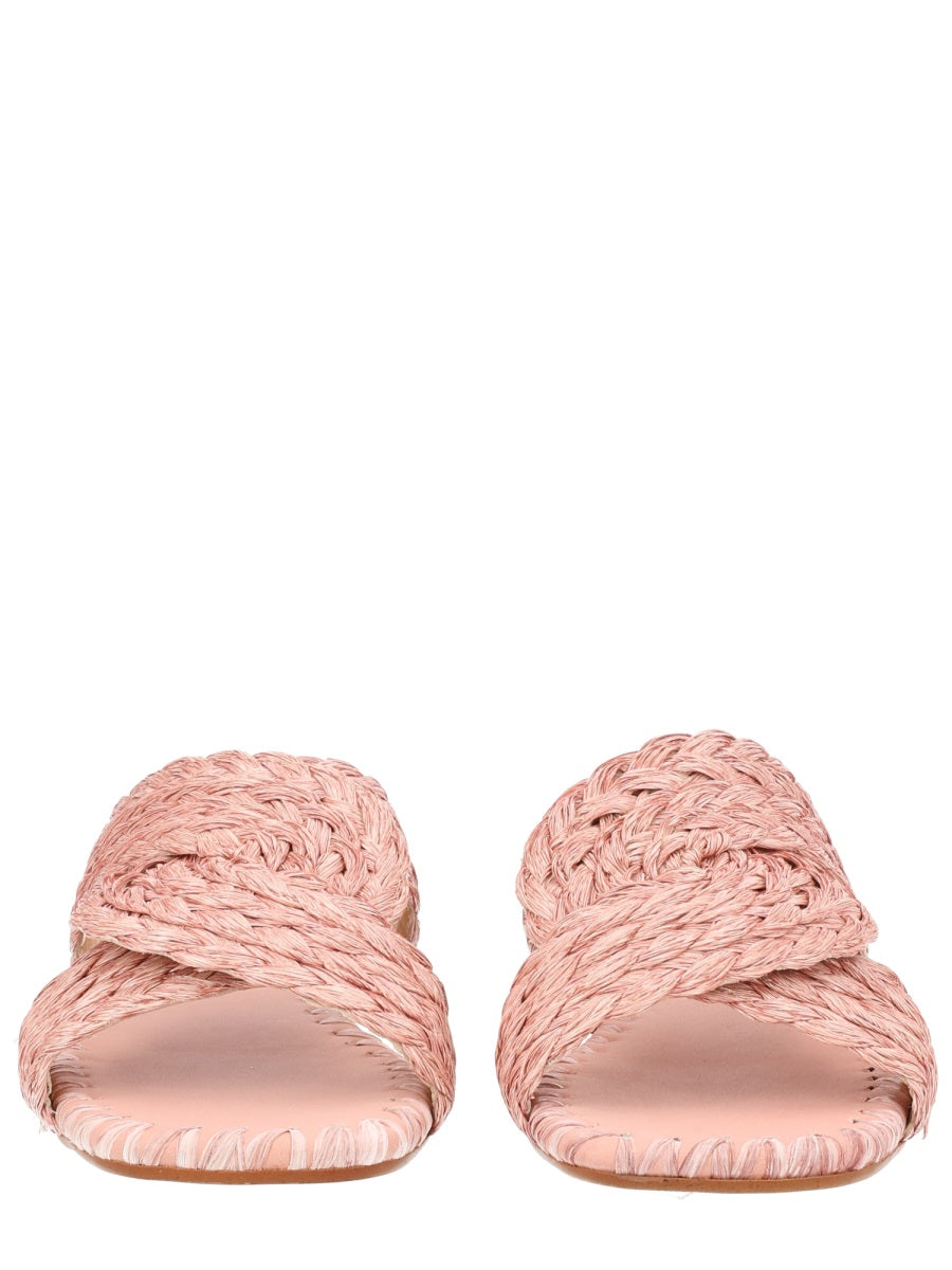Padme Sandal Pink Polyprolyene Raffia
