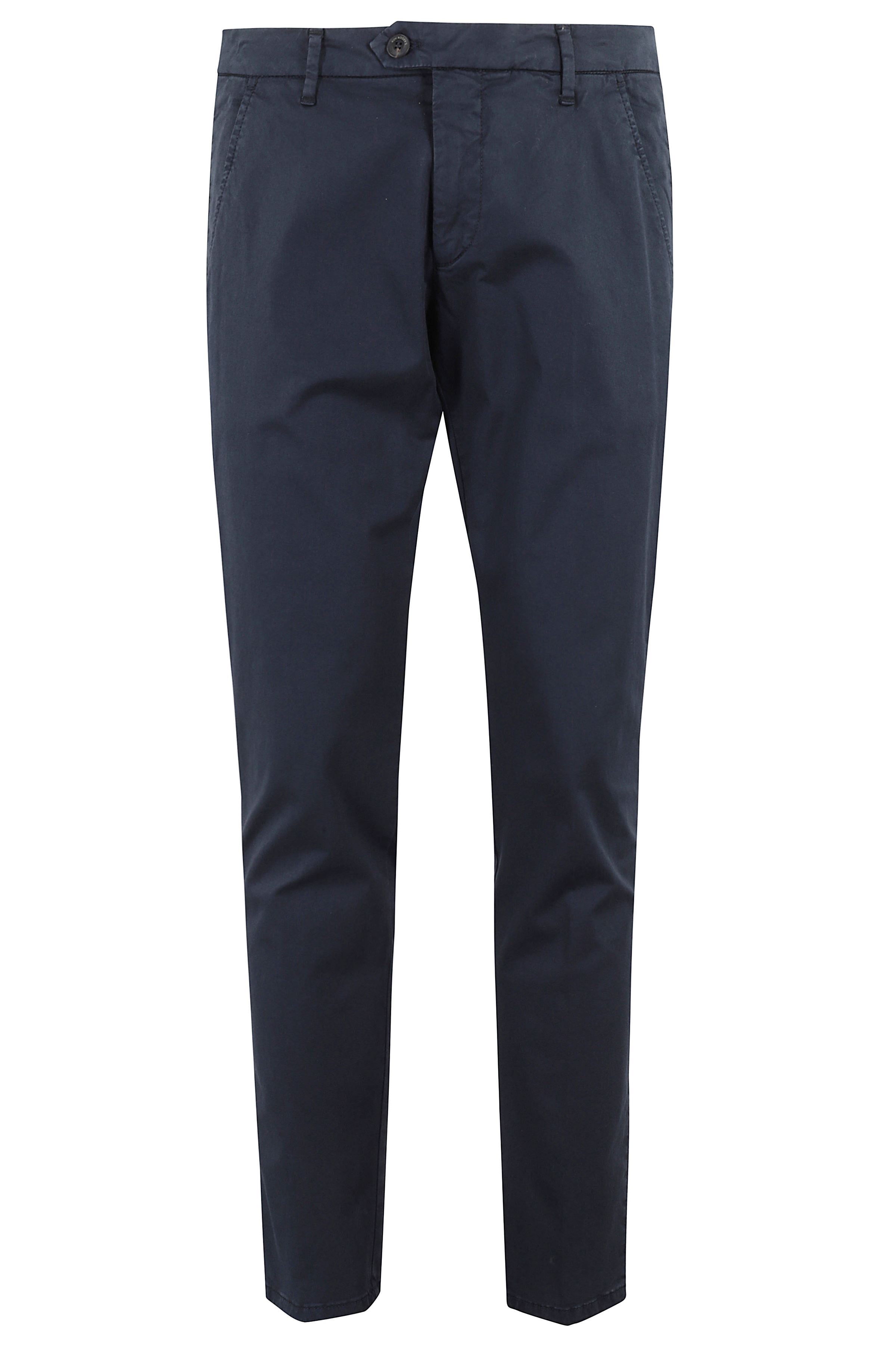 New Rolf Gabardina Elast Blue Cotone Elastan Pantaloni