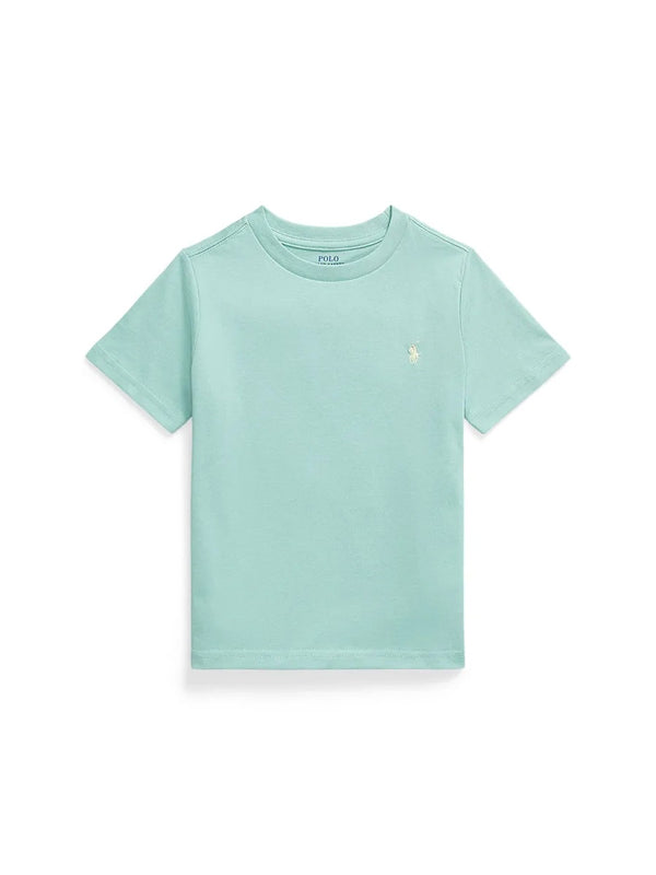 T-Shirt With Logo Green Cotton T-shirts