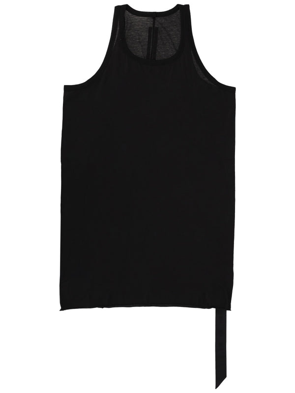 Loose Fit Cotton Tank Top Black