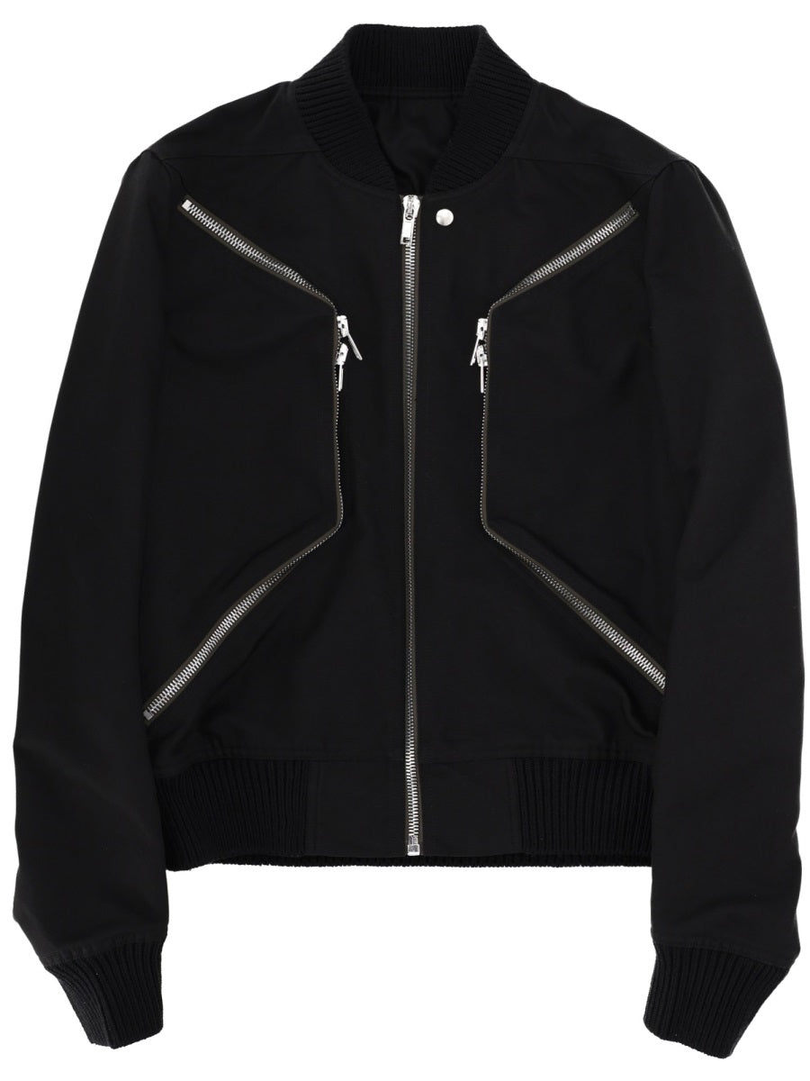 Flight Jacket Black Cotton Nylon