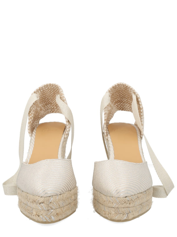 Espadrille Joyce Silver Cotton Shoe