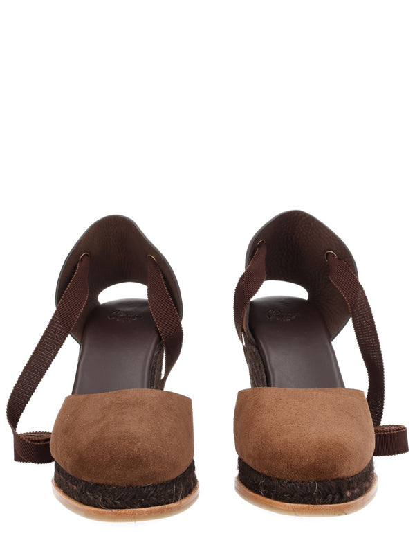 Espadrille Camila Brown Bovine Leather Shoe
