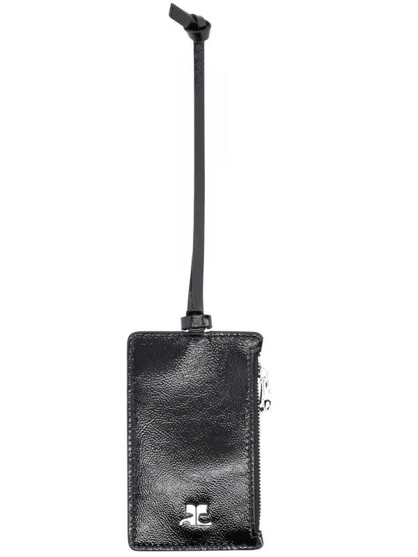 Leather Card Holder Black Cow Wallets & Purses