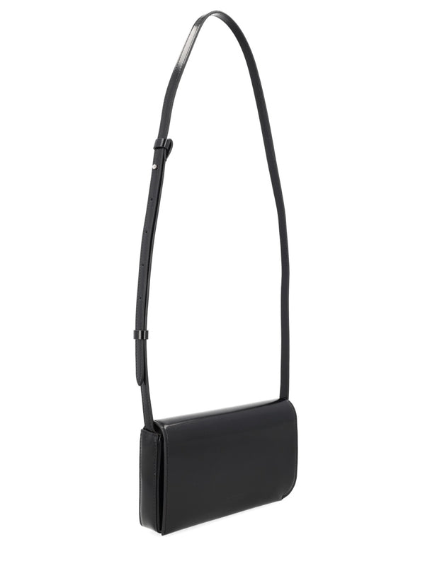 Shoulder Bag Curve Black Leather