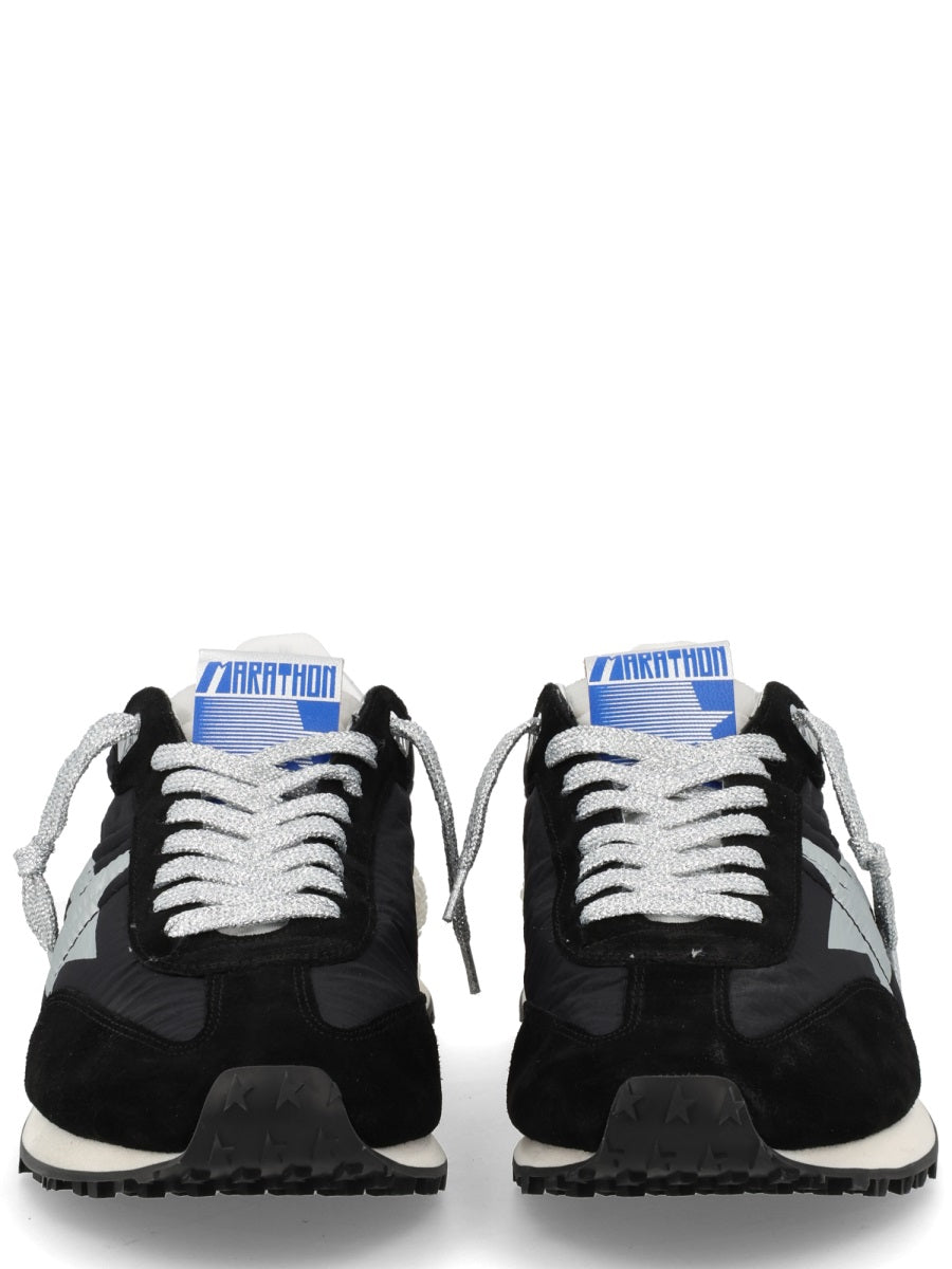 Running Marathon Sneakers Black Polyamide Trainers