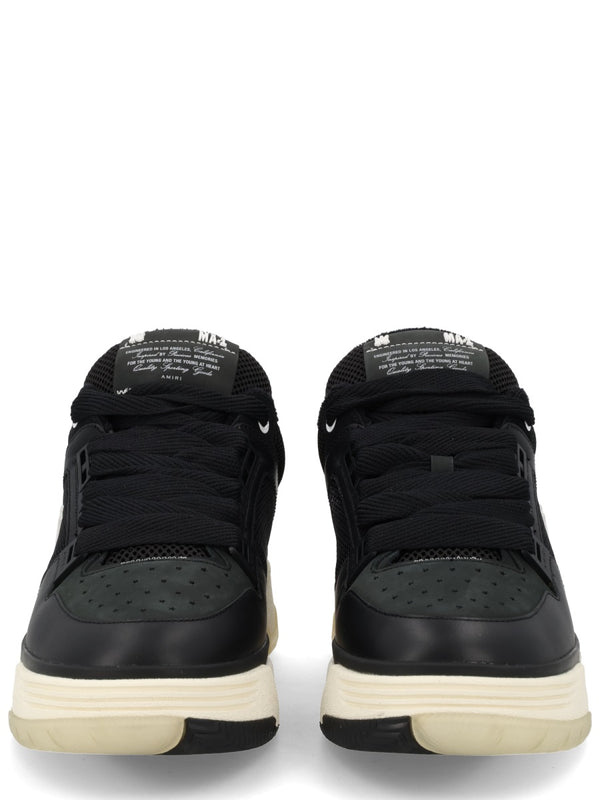 Sneakers Ma-1 Black Leather And Textile Trainers