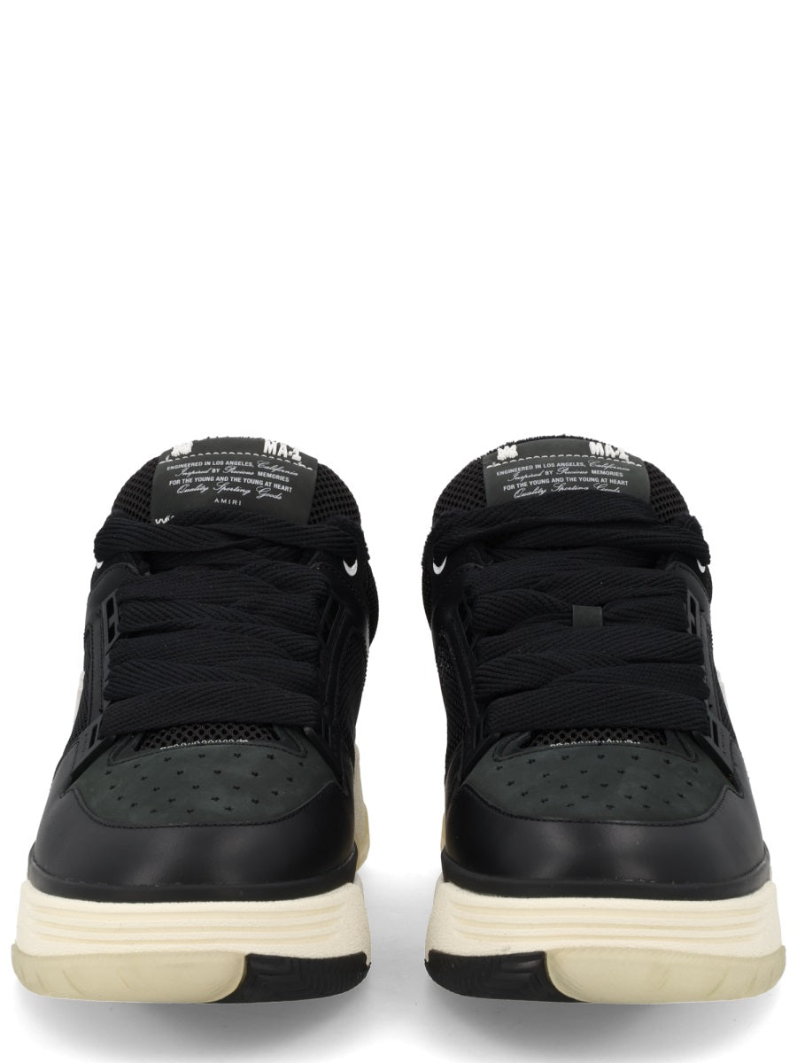 Sneakers Ma-1 Black Leather And Textile Trainers