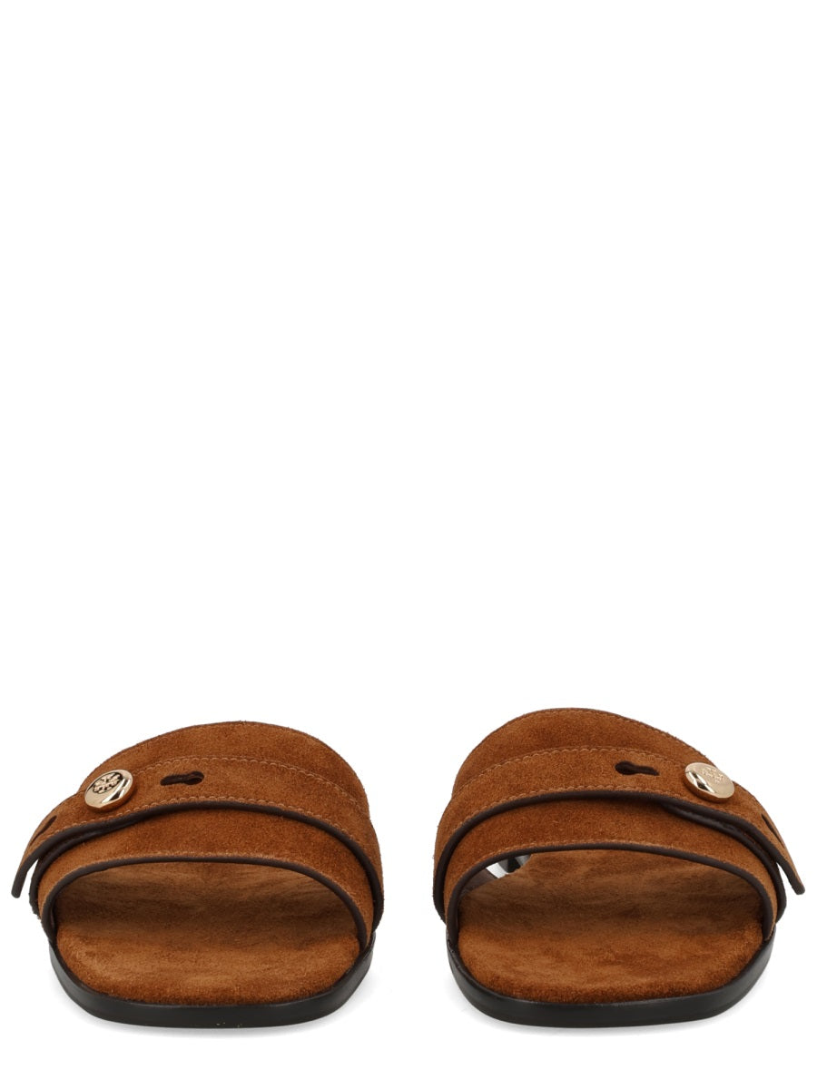 Romy Sandal Brown Leather