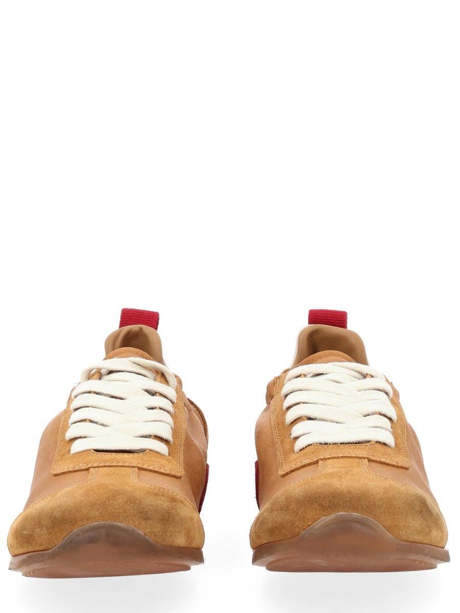 Brown Leather Sneaker Trainers