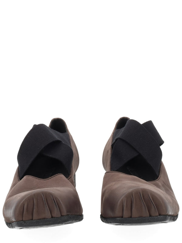 Ballerinas Brown Leather Calf Shoe