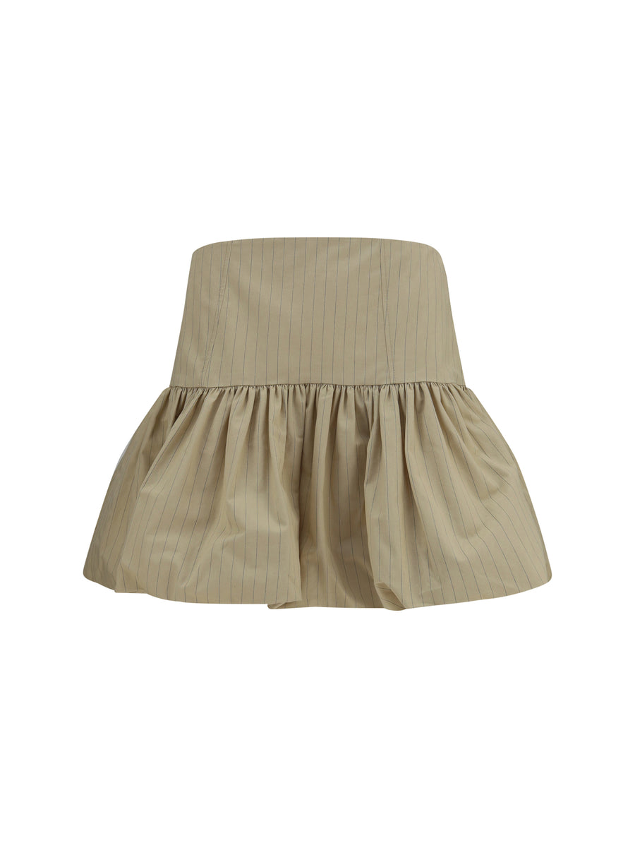 Mini Skirt Ruffled Summer Sand Cotton