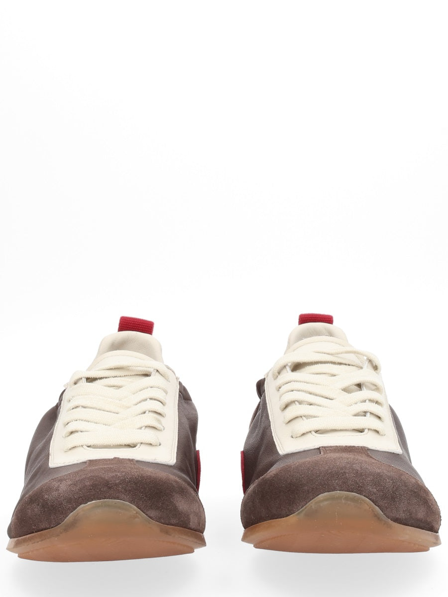 Leather Sneakers Brown Trainers