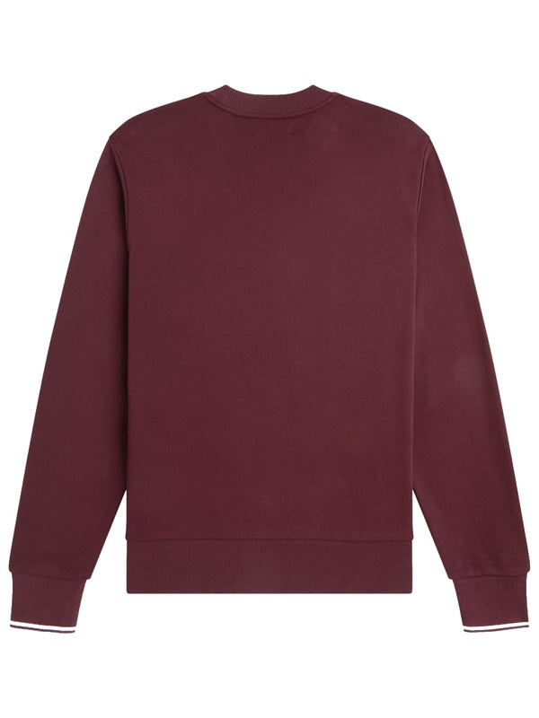 Sweatshirt With Logo Bordeaux Cotton Sweatshirts