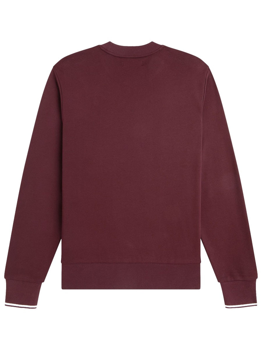 Sweatshirt With Logo Bordeaux Cotton Sweatshirts
