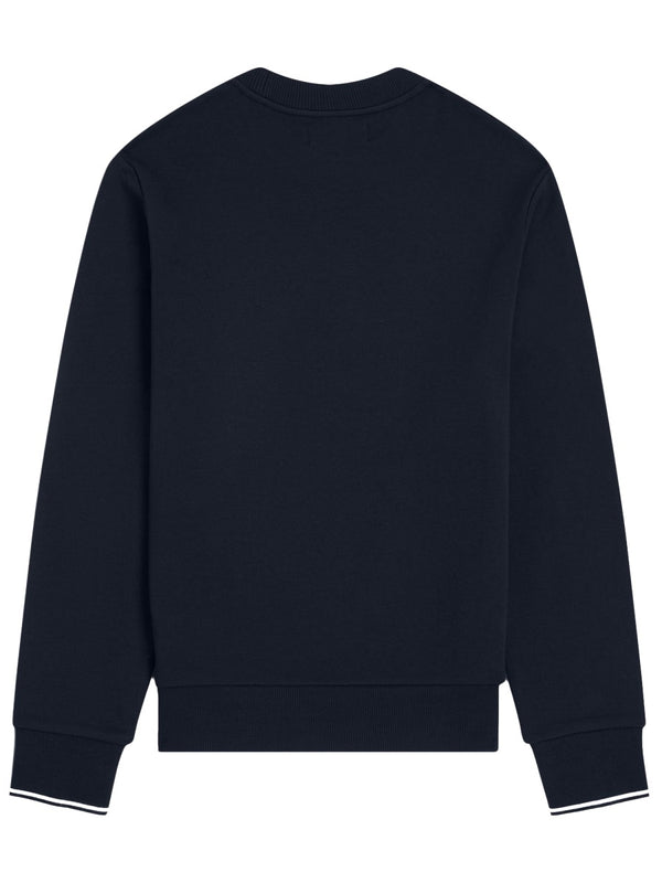 Sweatshirt With Logo Blue Cotton Sweatshirts