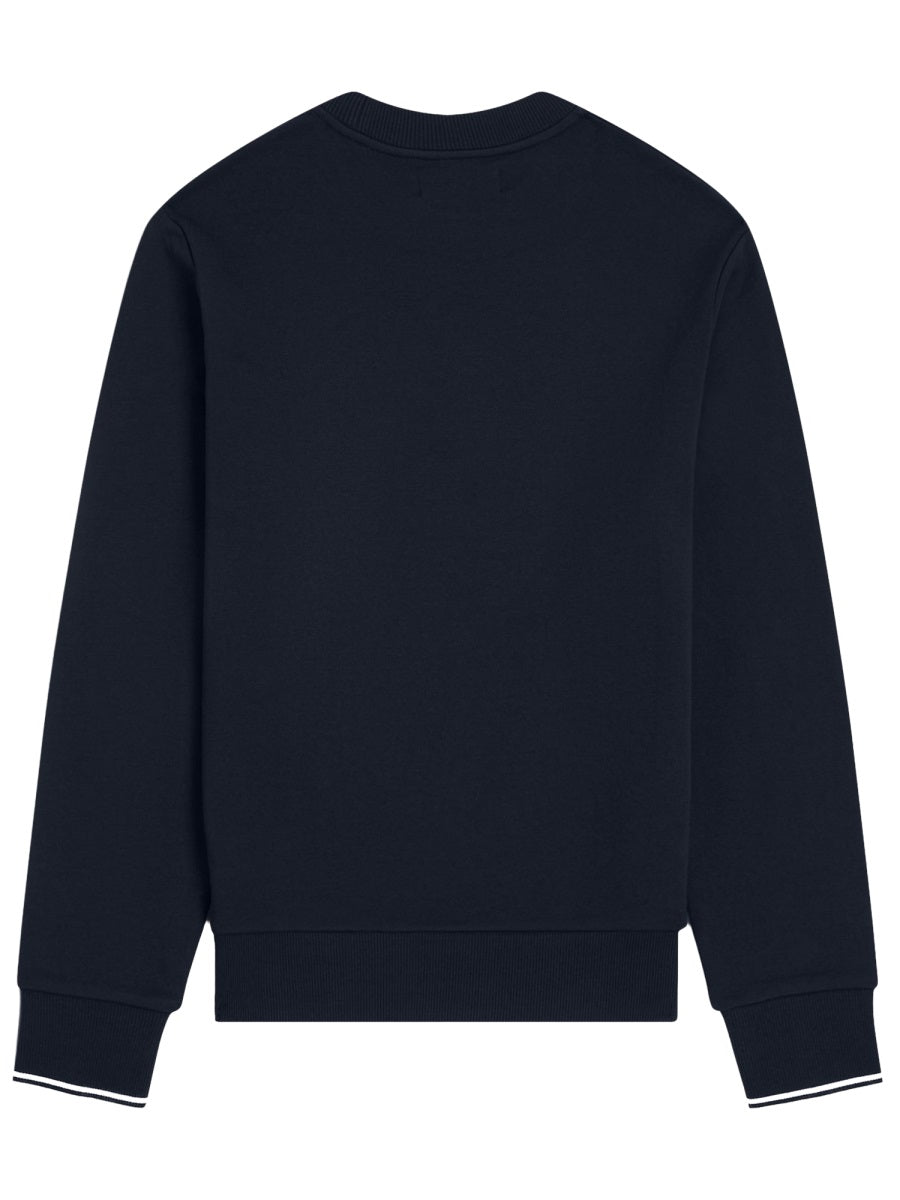 Sweatshirt With Logo Blue Cotton Sweatshirts
