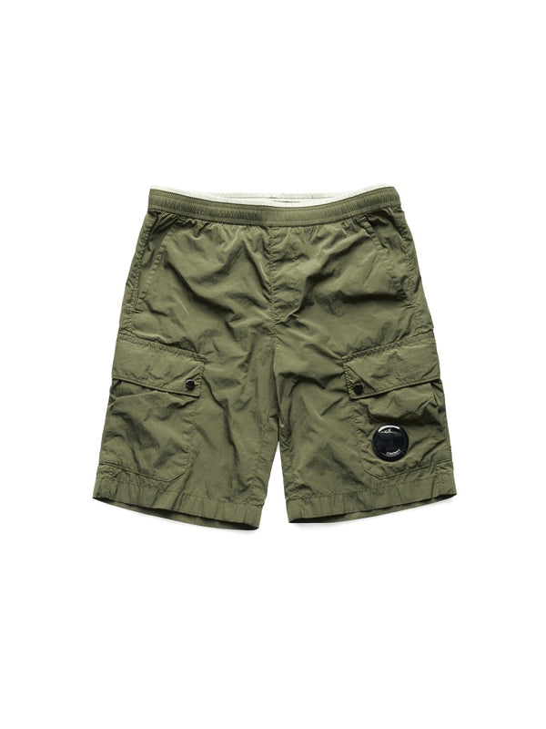 Cargo Shorts Bermuda Green Polyamide