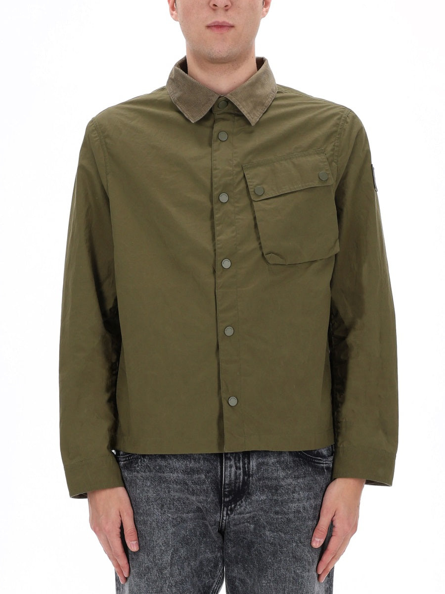 Jacket Ground Green Waxed Cotton