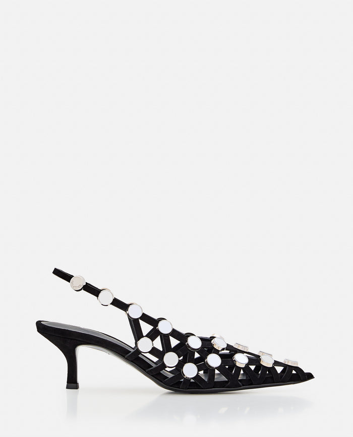 The Attico With Heel Black Leather