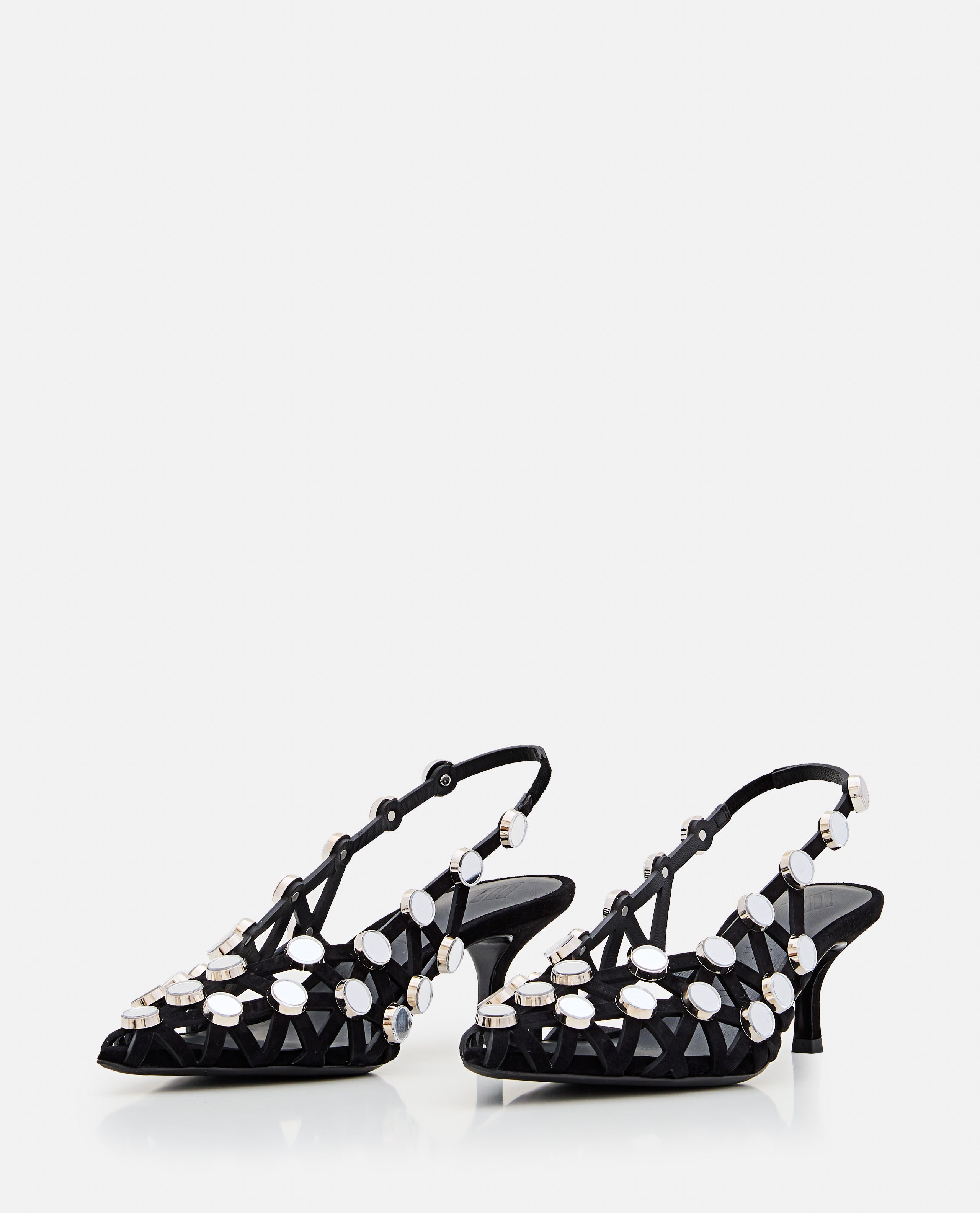 The Attico With Heel Black Leather