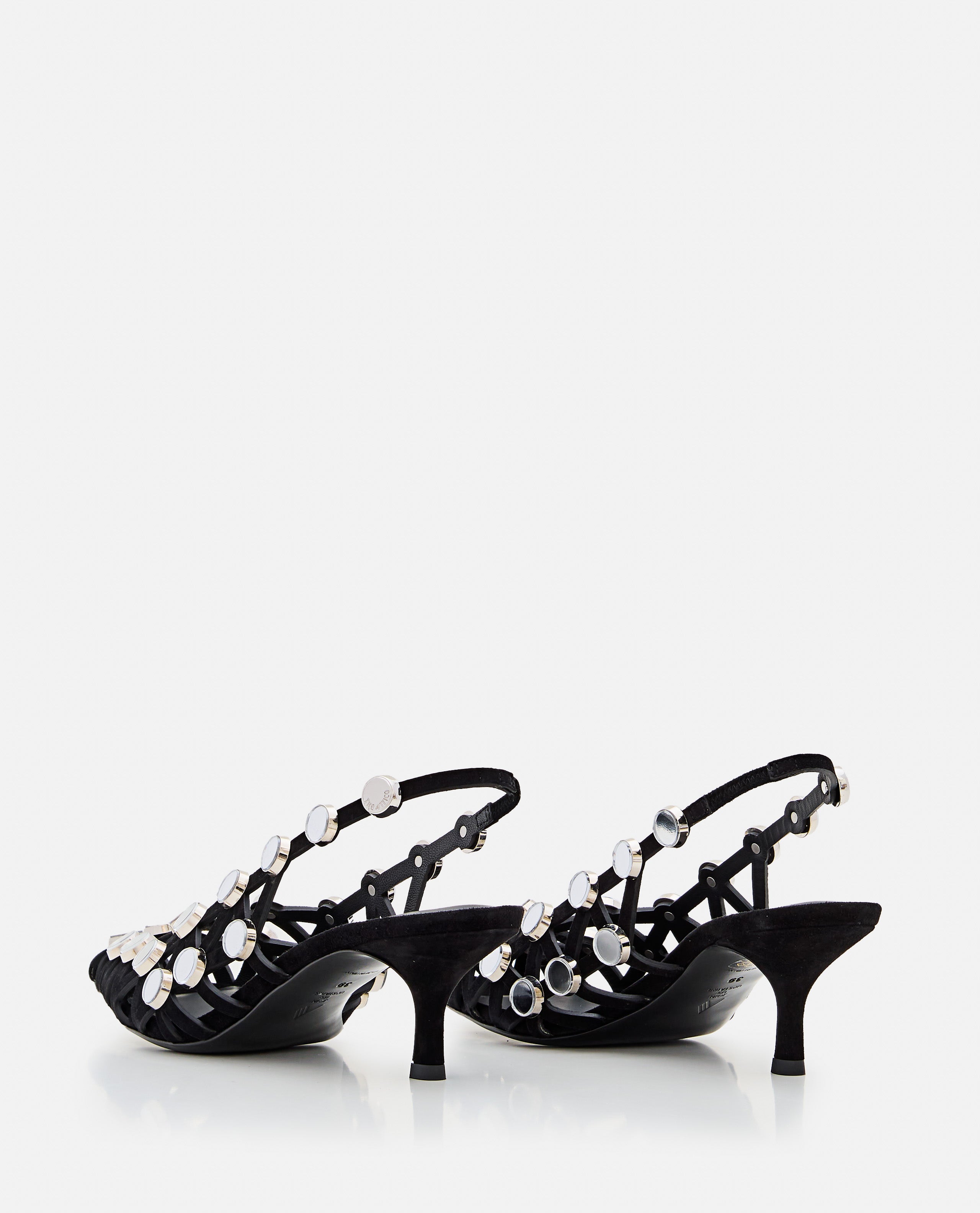 The Attico With Heel Black Leather