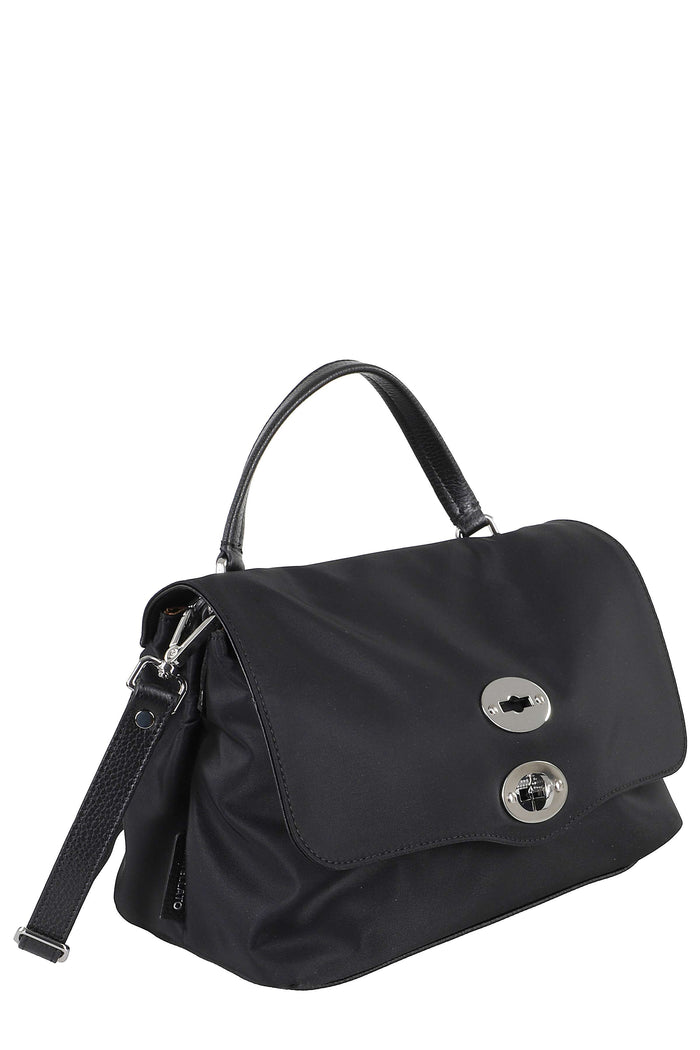 Postina Rimboccata Tokyo Black Nylon Polyurethane Borsa