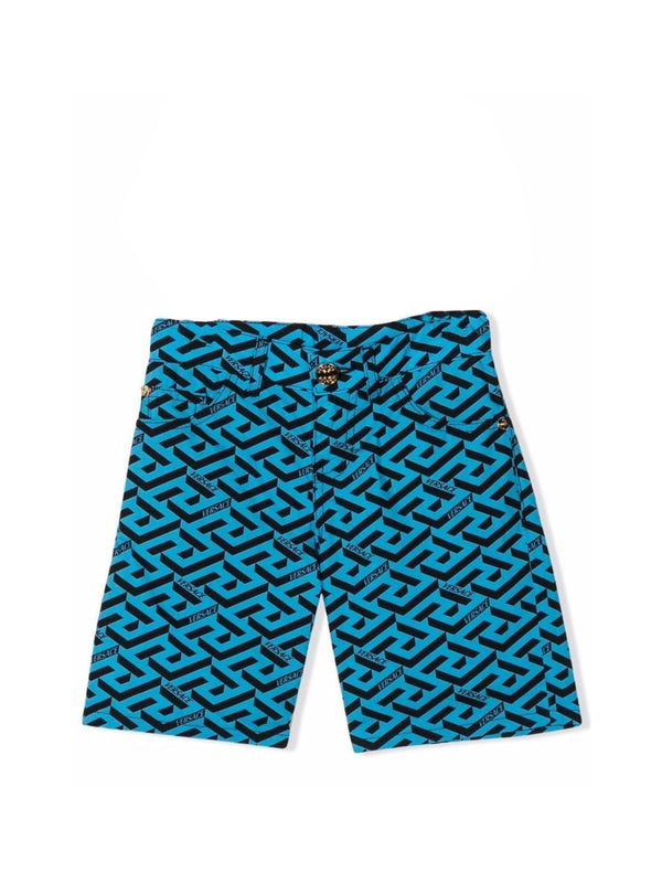 Shorts With Logo Multicolour Cotton