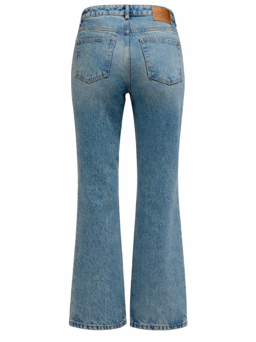Flare Fit Cotton Jeans Denim