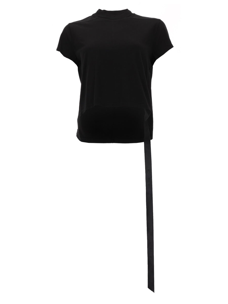 Cropped Small Level T-Shirt Black Cotton T-shirts