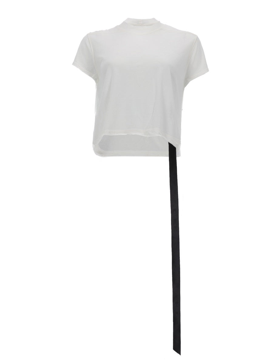 Cropped Small Level T T-Shirt White Cotton T-shirts