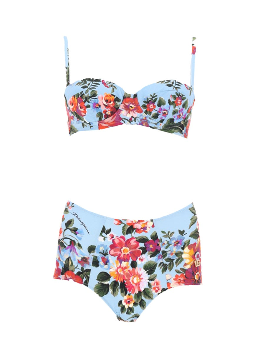 Printed Swimsuit Multicolour Polyamide Elastane Swim Shorts