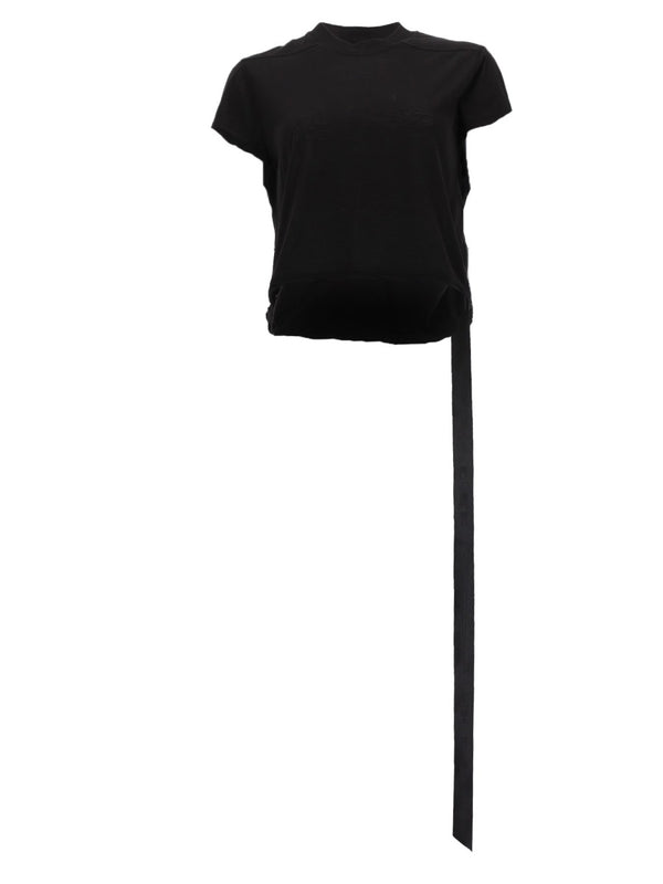 T-Shirt Cropped Small Level T Black Cotton T-shirts