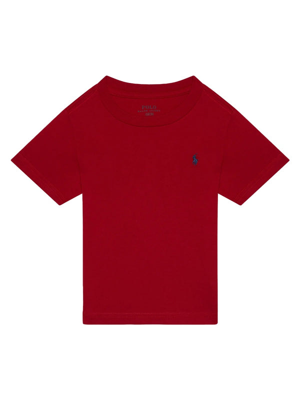 T-Shirt With Logo Red Cotton T-shirts