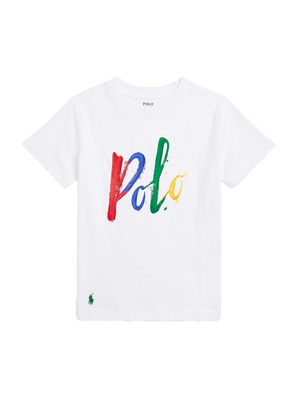 T-Shirt With Logo White Cotton T-shirts
